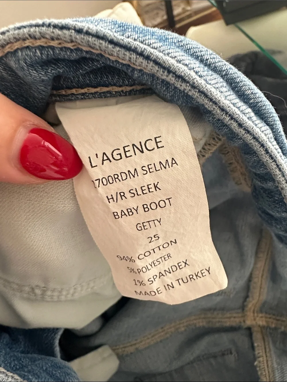 L'AGENCE Medium Blue Flare Jeans